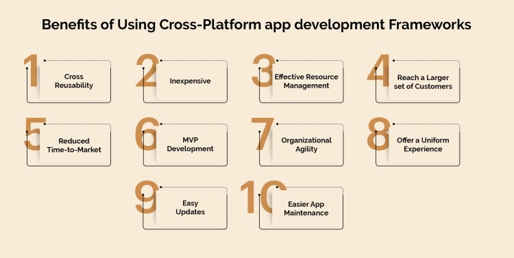 cross platform app development benefits illustrations